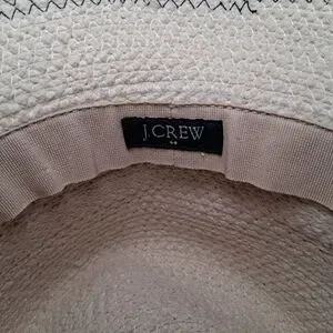 J. Crew | Accessories | J Crew Cream Woven Cotton Brimmed  display picture 1